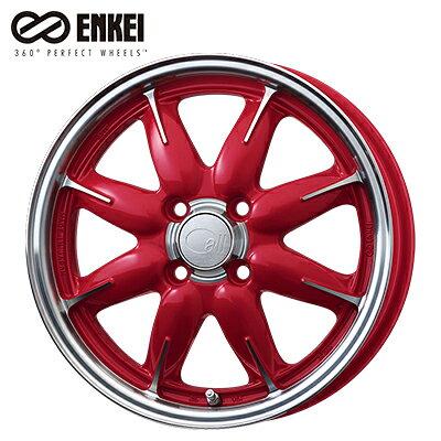 【ふるさと納税】雑貨 ENKEI 15インチ 4本 アルミホイール all one Candy Red 軽自動車用 日用品 カー用品 静岡県浜松市