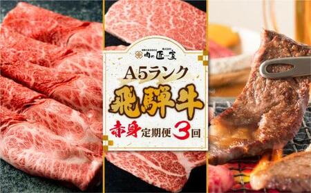 飛騨牛 定期便 3カ月 ( ステーキ すき焼き 焼肉 ) ヒレ 牛肉 定期便 肉の匠家 BV101