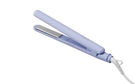 ストレートアイロン HIR-MS102-V ラベンダー ヘアアイロン ストレート 軽量 ストレートアイロン コンパクト 海外対応 セラミックコーティング ヘアーアイロン 5段階温度調節 スリム ヘアケ