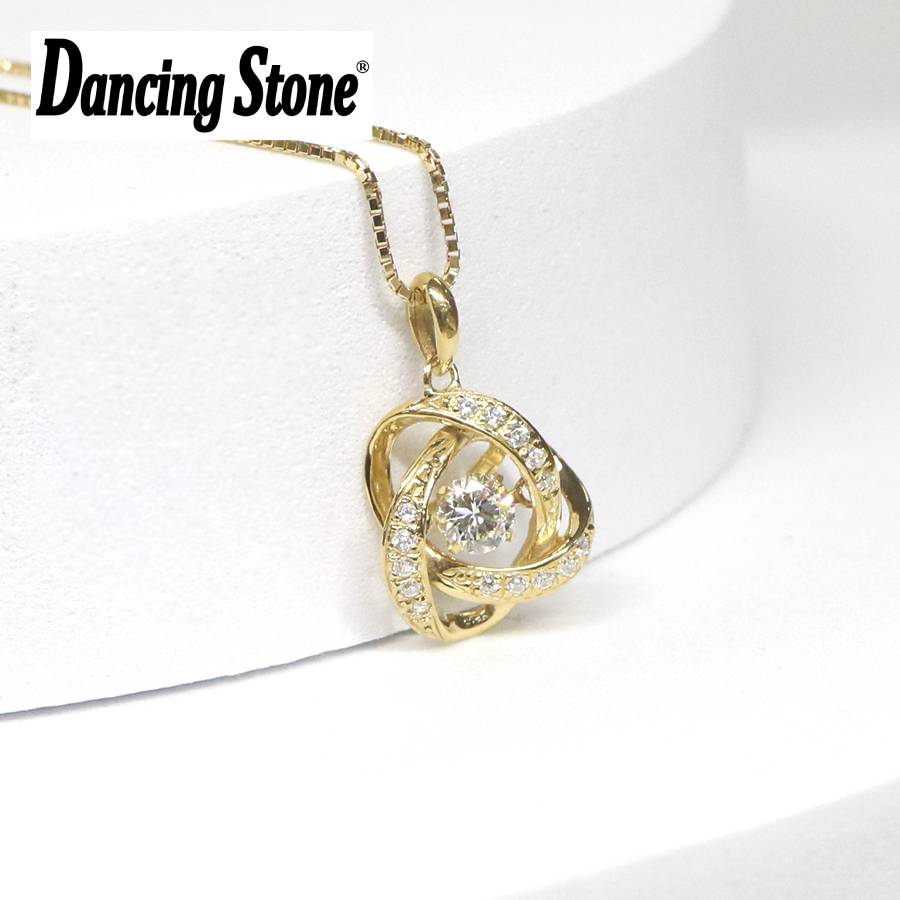 ＜Crossfor＞ダンシングストーン/１８金ダイヤモンドエタニティペンダント　＊ダイヤモンド0.2ct　PD-0007　
