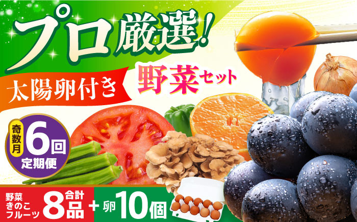 
                  卵付き野菜セット【全6回定期便・奇数月のみお届け】  野菜 果物 キノコ 8品目 ブランド卵10個 詰め合わせ 少人数世帯向け レギュラーサイズ 長崎県/吉岡青果 [42ACAF007] フルーツ キノコ 新鮮 セット 詰め合わせ 詰合せ 定期便 産地 直送 国産 季節の野菜 ひとりぐらし 一人 ふたりぐらし 二人 太陽たまご 太陽卵 たまご 玉子 野菜の定期便 野菜詰め合わせ
                