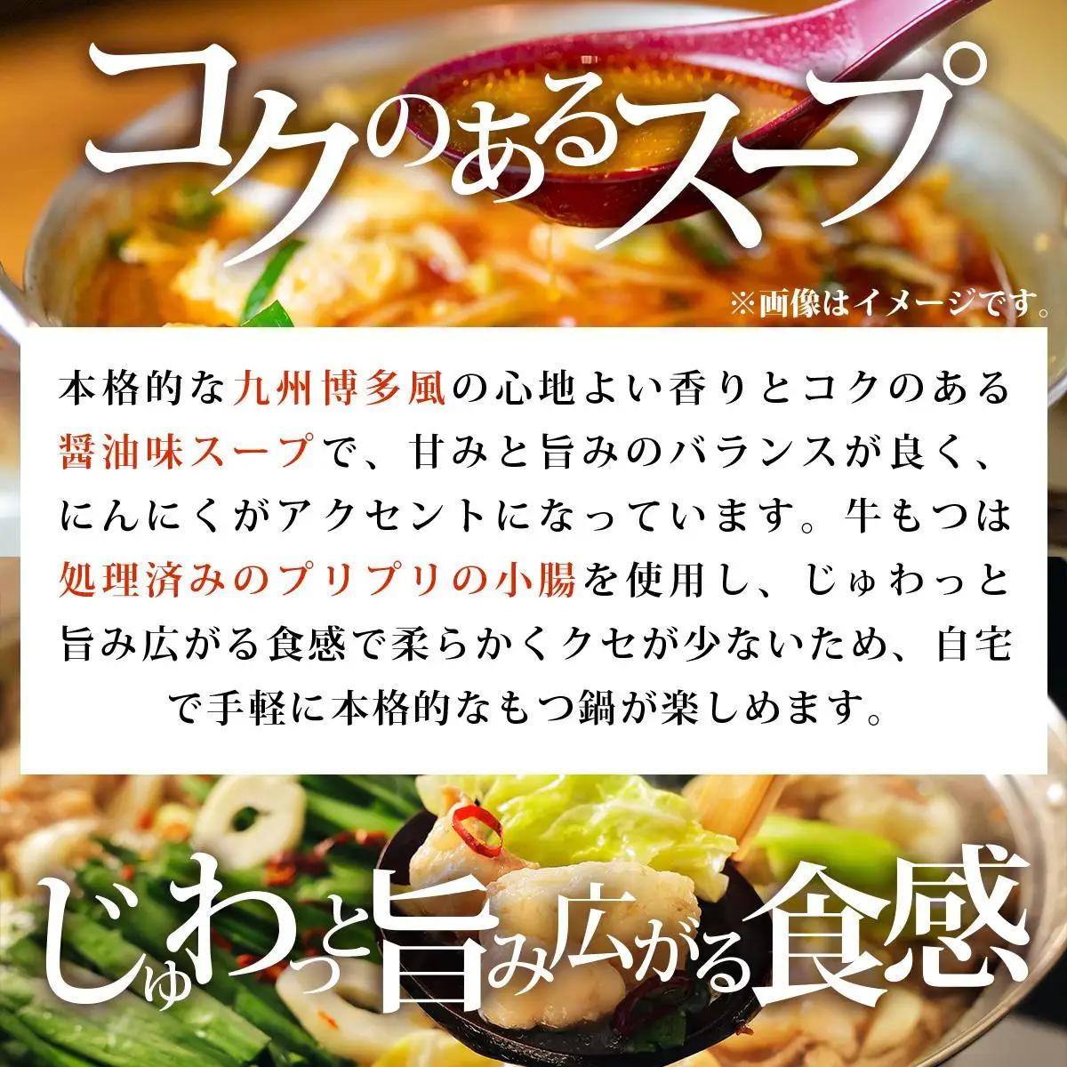 牛もつ鍋 醤油味 3人前セット PE001