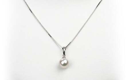 花珠真珠 キュービックジルコニア 2Wayペンダント パール アクセサリー （866）