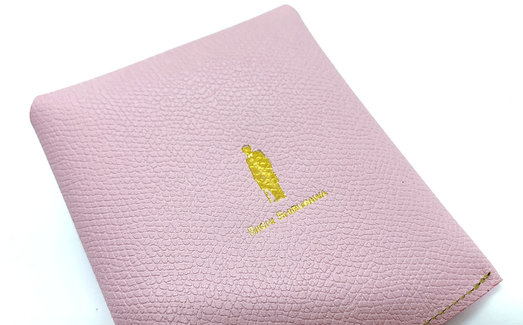 渋沢栄一翁 コンパクト財布 ピンク