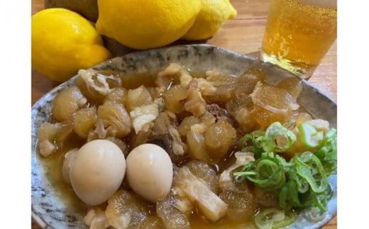 訳あり 老舗居酒屋  DELICHA 店長 自慢 牛アキレス（牛すじ）煮込み 約900g（約150g×6パック）　【訳あり 簡易包装 山口県 宇部市 老舗 居酒屋 地元 人気 おばんざい 冷凍 一品 真空パック 急速冷凍 牛 アキレス 牛すじ 煮込み うずら 卵 玉子 たまご 酒 おつまみ 一番 人気 醤油 ベース ビール あて 一品 自然 解凍 湯せん 品質 味良し】