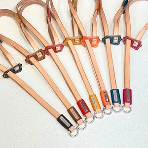 小～中型犬用スライドコントロールハーネス ベンズヌメ（ブッテーロ /ルガトショルダー） ブラウンブルー