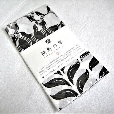 【ふるさと納税】 熊野の神様のお使い八咫烏の手拭！【熊野の黒：三つ組みヤタガラス】