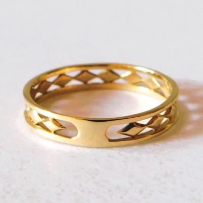 ふるさと納税 山梨県 K10YG Fidel リング(サイズ9号) |  | 01