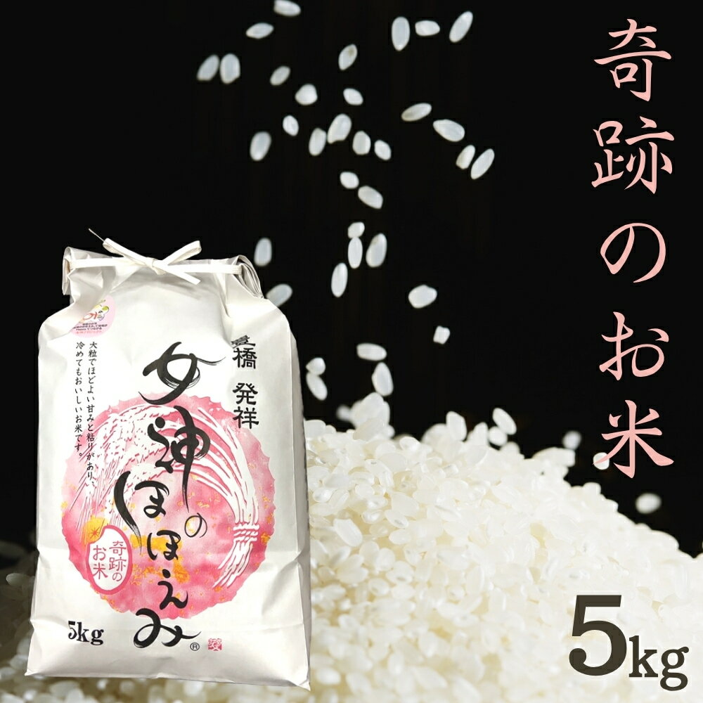 【ふるさと納税】豊橋生まれの奇跡のお米「女神のほほえみ」精米 5kg 国産 お米 おこめ 米 令和7年産 新米 5キロ ブランド 美味しい 甘い おススメ 人気 高級 希少 ※ 精米 白米 ブランド米 大粒 送料無料 愛知県 豊橋市