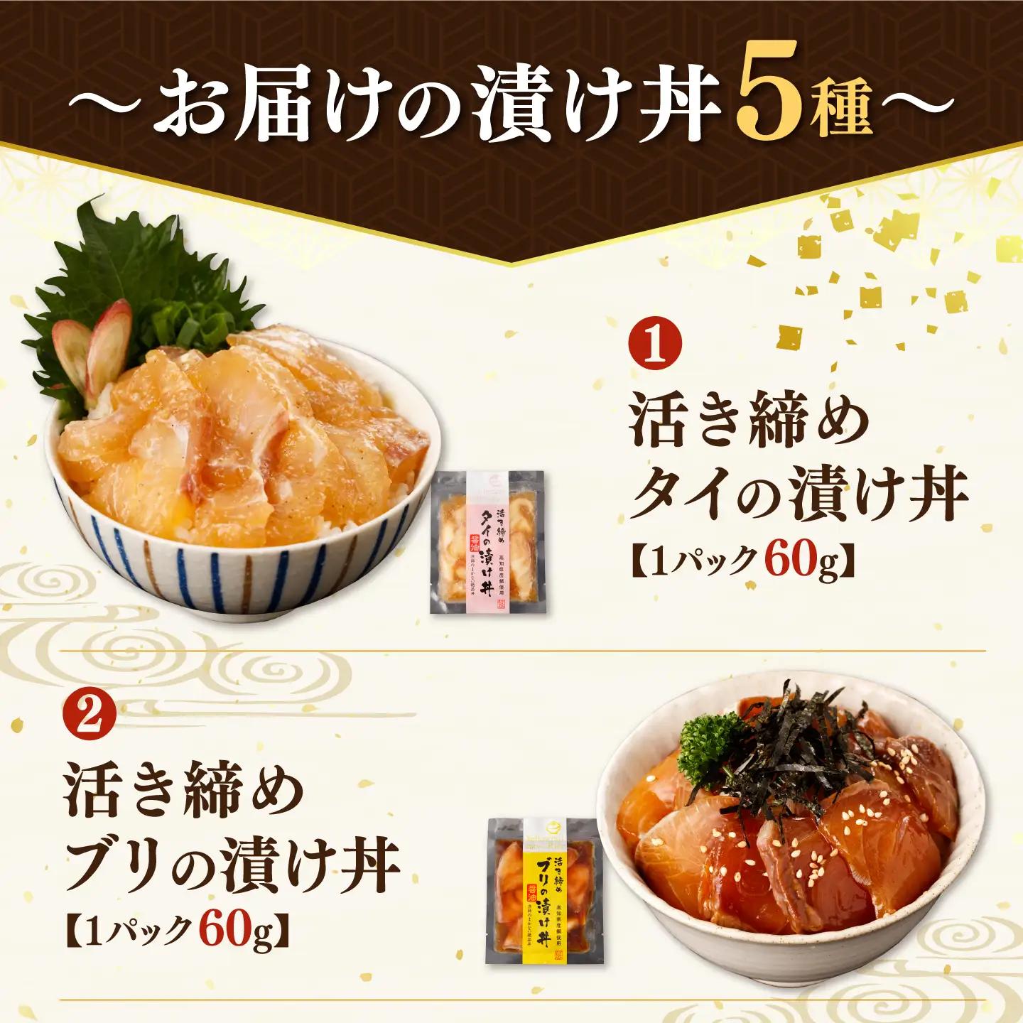 訳あり 海鮮漬け丼（5種×各2P）計10P セット 漬け丼 漬け魚 海鮮丼  マグロ 鯛 イカ ブリ 鰹のたたき 海鮮  国産 漬け づけ丼 食べくらべ 漬け丼の素 海鮮【企業組合　宇佐もん工房】 [