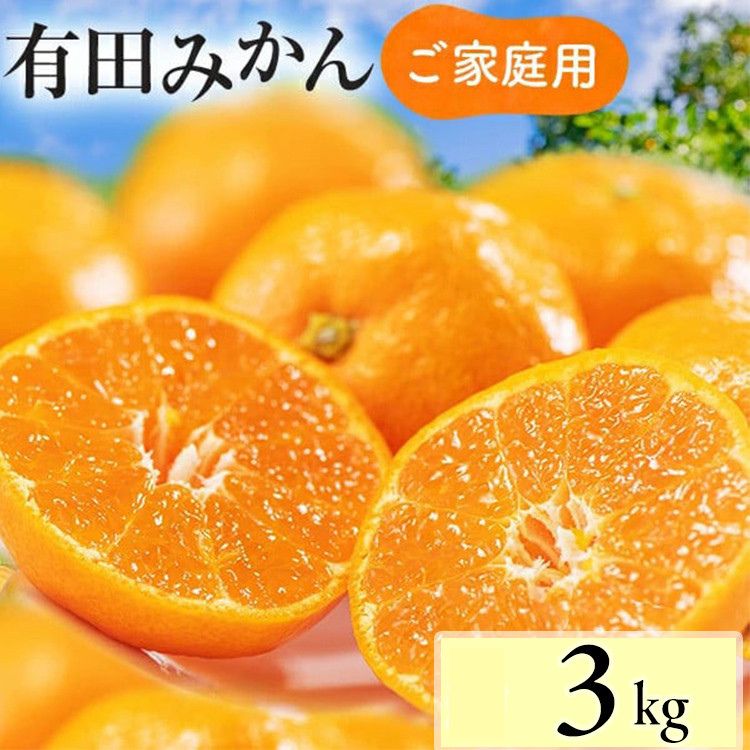 【先行予約】【数量限定】濃厚有田みかん(ご家庭用) 3kg+200g(傷み補償分) ※2025年10月上旬～12月下旬頃に順次発送予定 ※北海道・沖縄・離島への配送不可 