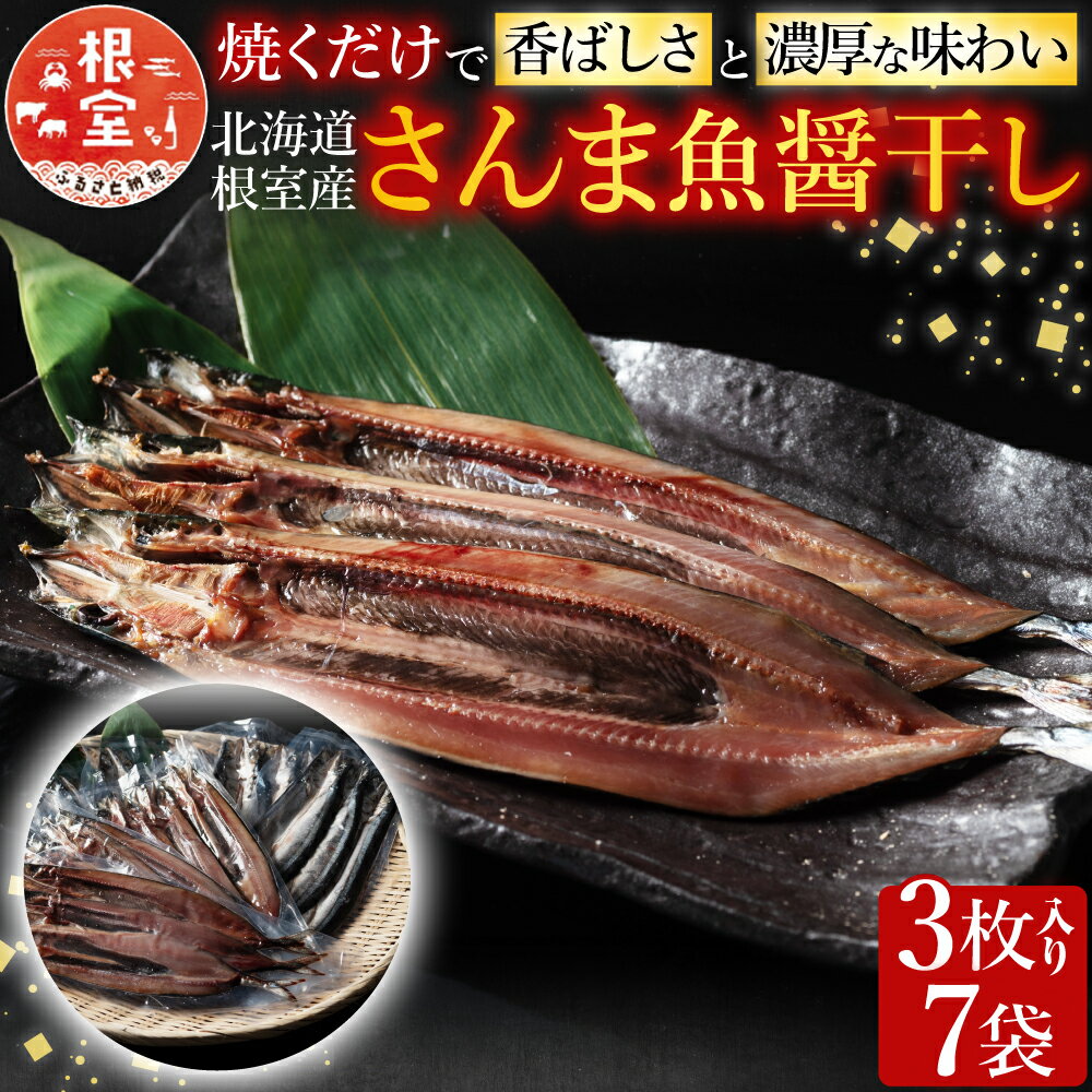 【ふるさと納税】 [北海道根室産] さんま魚醤干し 一夜干し 一夜干 干物 秋刀魚 サンマ お取り寄せ グルメ 海鮮 加工品 北海道 根室市 ふるさと納税 A-54015