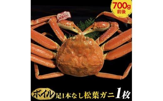 668.【ボイル】足1本なし　訳あり　松葉ガニ　中1枚（700g前後）【着日指定不可】※2025年11月上旬～2026年3月下旬頃に順次発送予定《かに カニ 蟹》 313726_AL014VC02