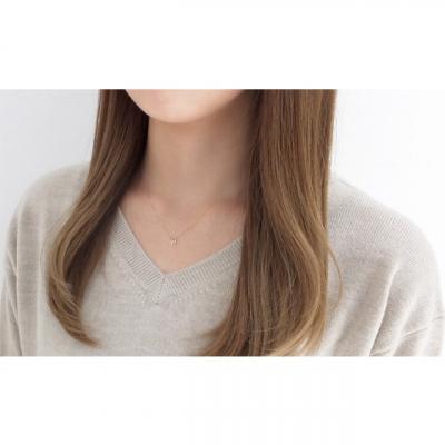 ふるさと納税 甲府市 【K10YG】馬蹄 1石 ダイヤモンド プチネックレス　J-509 |  | 01