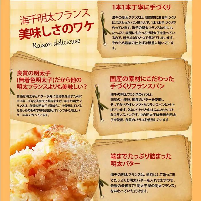明太子屋がこだわった博多明太フランス　10本セット 2P7