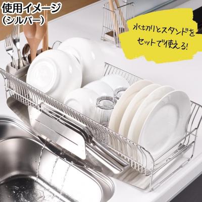 ふるさと納税 三条市 [ハナウタ] 水切りラック(縦置きロング)+包丁スタンドセット ローズゴールド 【127S003】 |  | 03