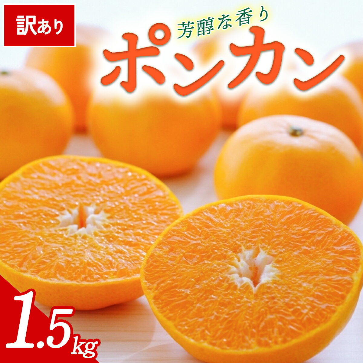 【ふるさと納税】【先行予約】＜訳あり 愛媛県産 ポンカン 合計約1.5kg＞ 『2027年1月以降順次出荷予定』ぽんかん フレッシュ ご家庭用 ご自宅 蜜柑 愛媛県産 果肉 お試し 果物 柑橘 フルーツ オレンジ 国産 産地直送 ミヤモトオレンジガーデン 愛媛県 西予市【常温】