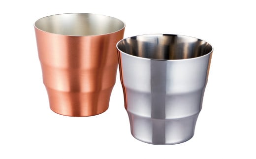 DCT 燕ステンレスカップ & 純銅ファッションカップ 2個セット FC021002