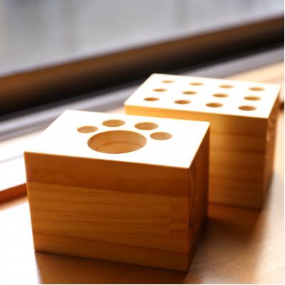 ふるさと納税 酒田市 ペン立て2種セット パイン材