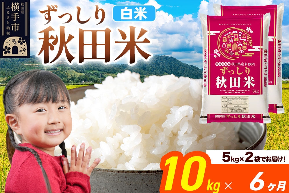 
                  米《定期便6ヶ月》秋田県 横手市産 ブレンド米 令和7年産【白米】10kg（5kg×2袋） [米 お米 こめ 白米 精米 ブレンド米 小分け ご飯 ごはん 秋田県産 横手市]
                