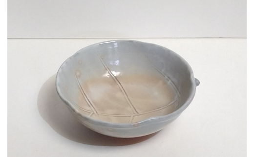 萩焼 鉢 木の葉 ソロ　｜HG000989