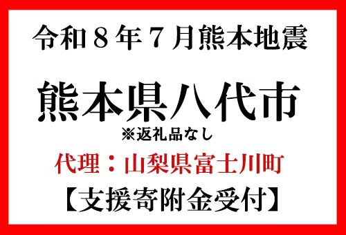 令和8年7月 熊本地方地震 災害支援寄附【災害応援寄附金】 (寄附金額：2,000円)【返礼品なし】