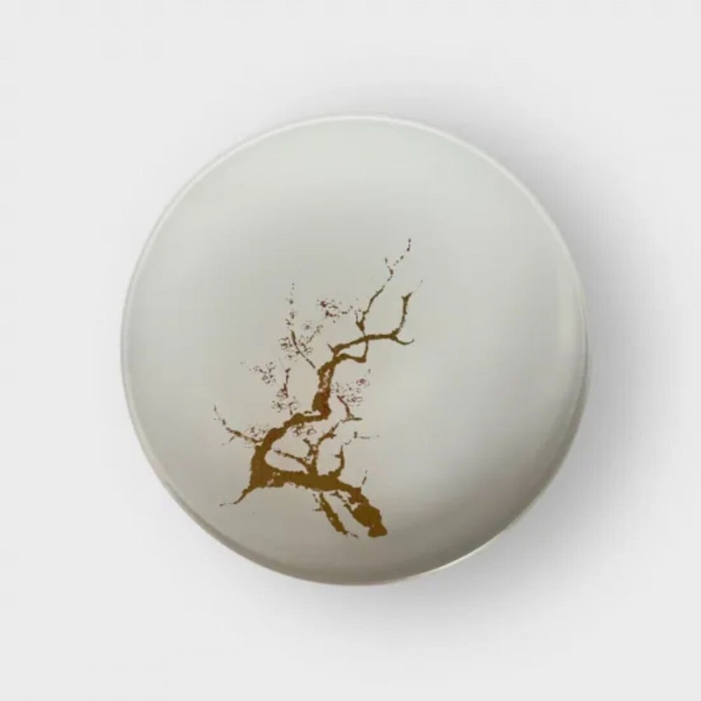 
                  【選べるカラー】  丸小皿 桜 （ゴールド桜） ［NF256］
                