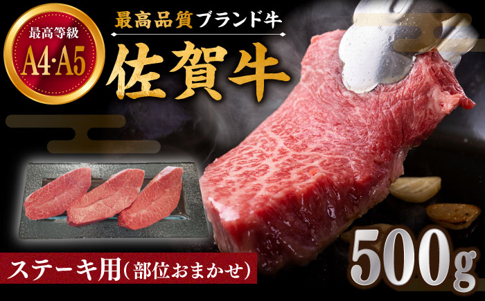 【贅沢部位】佐賀牛 おまかせ ステーキ 500g【川崎畜産】牛肉 [IAX035]