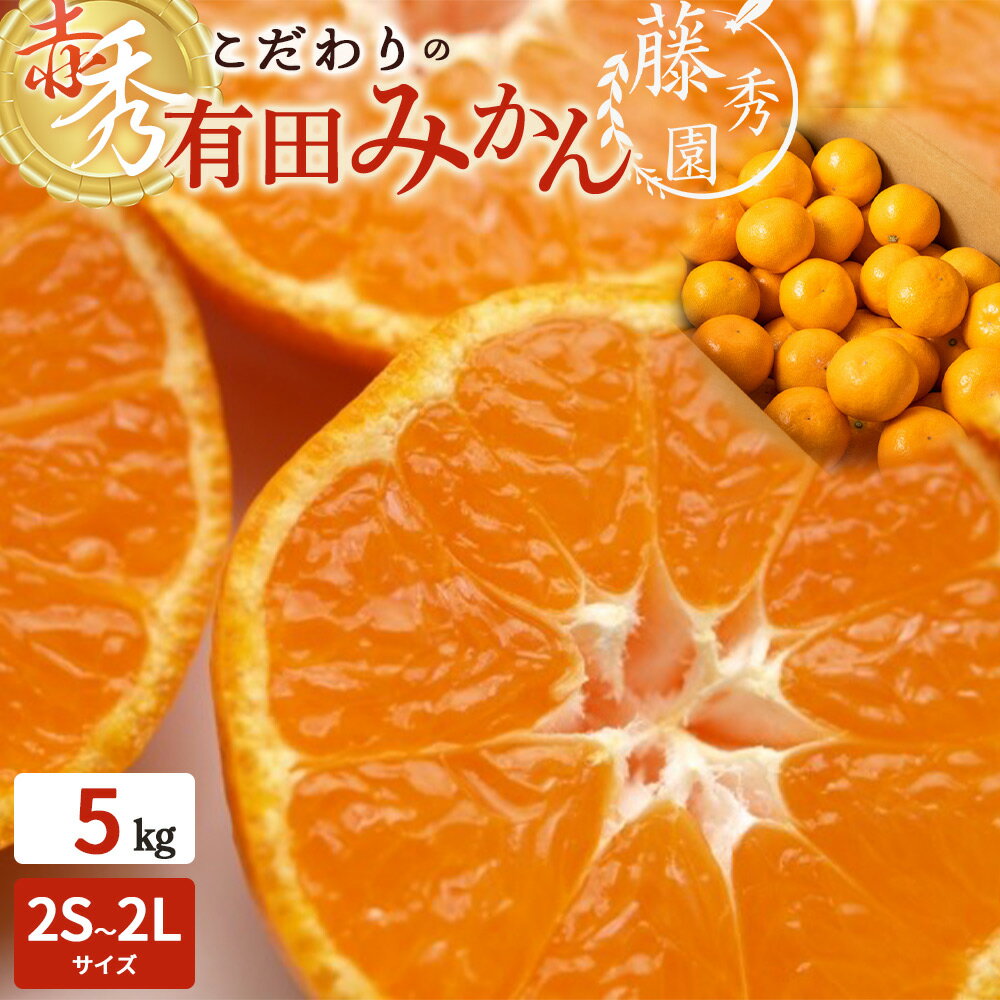 【ふるさと納税】【2025年先行予約】【限定】 こだわりの 有田みかん 赤秀 5kg 藤秀園 みかん 温州みかん 和歌山 有田 送料無料