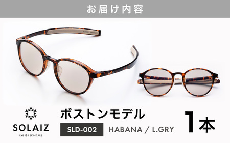 サングラス SOLAIZ UVカット サングラス SLD-002 HABANA/L.GRY [C-17209_02]