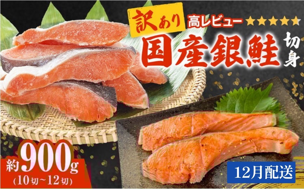 
                  【12月配送】《訳あり》 産地直送！ 国産銀鮭 定塩切身 0.9kg 冷凍 銀鮭 切り身 サケ 家庭用 塩鮭 宮城県 石巻市
                