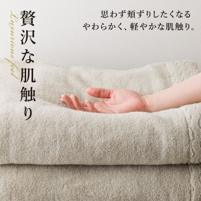 (今治タオル)上質無撚糸タオルケット 1枚 ライトグレー【I004500KT1LGY】【1729057】