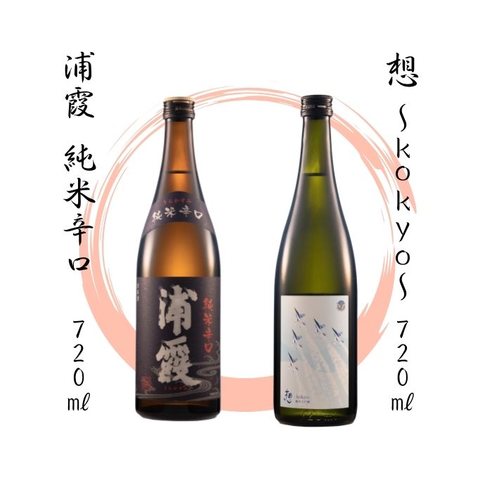 【ふるさと納税】【4】宮城の地酒 720ml 2本セット《想～kokyo～・浦霞 純米辛口》飲み比べ 純米大吟醸 お酒 辛口 佐浦 新澤醸造店 蔵の華 100％使用 四合瓶 宮城県 東松島市 オンラインワンストップ 対応 自治体マイページ