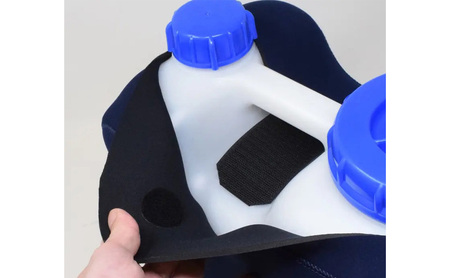 サーフィン ポリタンクカバー・Iwatani製タンクセット ダブサーフィングウェットスーツ セット カバー ポリタンク 10L ウェット素材 一体型 保温性 伸縮 ブラック 黒 ネイビー 平塚市 神奈