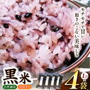 【ふるさと納税】黒米 4袋 セット （ 1合 ×4袋）【 無農薬 無肥料 自然栽培 天日干し 】 | ののま自然農園 米 こめ お米 おこめ 黒米 古代米 雑穀 千葉県 君津市