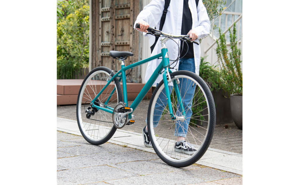 クロスバイク イーエムサイクルズ C101! 50cm ライトブルー