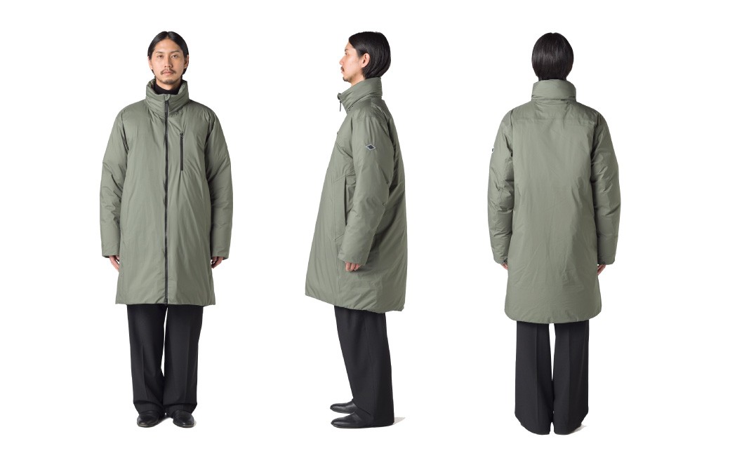＜UNISEX＞北海道ダウン：RETAR NUY／レタールヌイ［TANNE ／ タンネ］LONG DOWN COAT［ARMY］