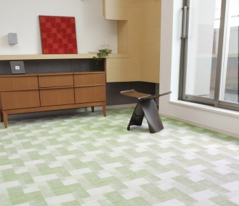 日本製 抗菌 カーペット グリーン 1枚 10帖 約352×440cm 600003590型 [2959]