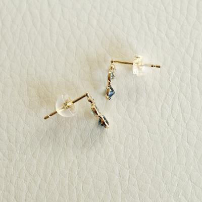 ふるさと納税 甲府市 【ジュエリー】K18 イエローゴールド 3種類 ブルートパーズ ピアス 保証書付 SIA-2744 |  | 02