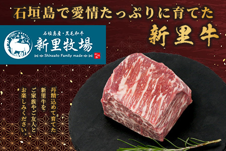 石垣島産 黒毛和牛 新里牛 ローストビーフ用ステーキ外モモ  (250g×2)  【 牛肉 肉 ローストビーフ ステーキ モモ肉 赤身 バーベキュー BBQ 石垣 石垣島 沖縄 】SZ-11