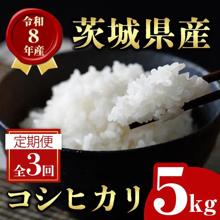 米 定期便 コシヒカリ 5kg 3ヶ月 【定期便】【ho1794】