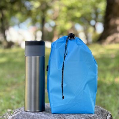 ふるさと納税 名古屋市 【M・3L・水色】　大きめナイロン巾着袋　スタッフバッグ　スタッフサック