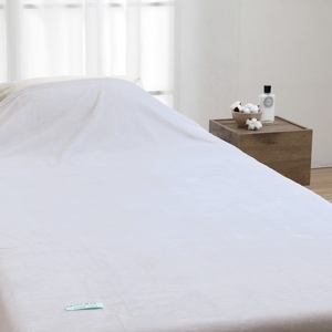 オーガニックコットン マイヤー綿毛布 シングル ブルー 1枚 49311200 BL [4857]