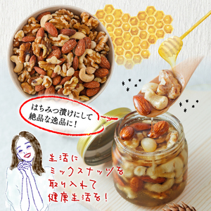 【ミックスナッツ】無塩 ミックスナッツ 4種類 500g 愛媛県松山市 【IY024】
