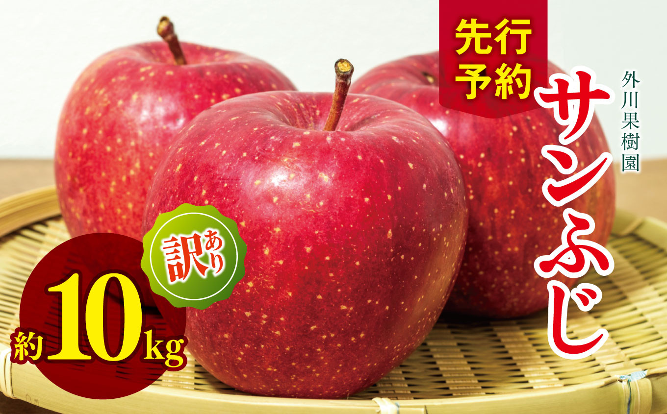
            *【2025年先行予約】訳あり サンふじ 約10kg ｜ 外川果樹園 リンゴ りんご 林檎 果物 フルーツ 果実 果汁 サンふじ さんふじ わけあり 訳アリ 訳あり 長野県 松川村 信州
          