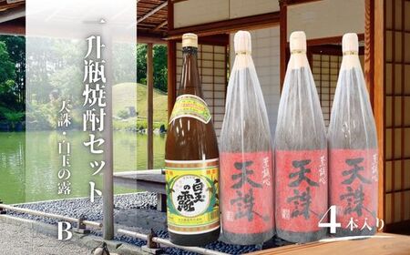No.3080-2　天誅・白玉の露（一升瓶）４本セットB