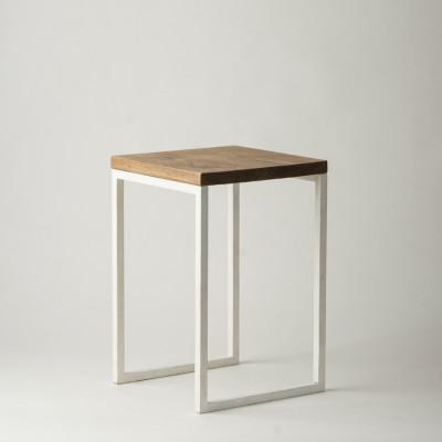ふるさと納税 高松市 マキヅ家具 Mashikaku stool 白 - マシカクスツール - 槙塚鉄工所