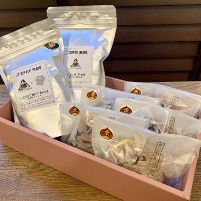 ふるさと納税 城里町 珈琲豆2種とかつどら5個【オリジナルブレンド/城里町ブレンド/栗】