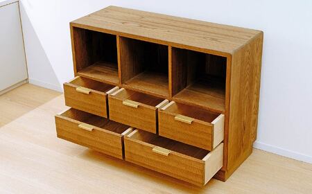 【桐箪笥】 春日部桐箪笥 パウロナワイドチェスト | インテリア インテリア