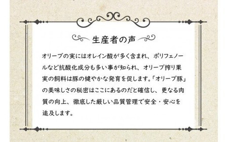 「生活応援」期間限定今だけ！オリーブ豚　ロースステーキ用2㎏_M04-0123